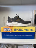 Skechers Men’s Slip-On – Charcoal / Yellow