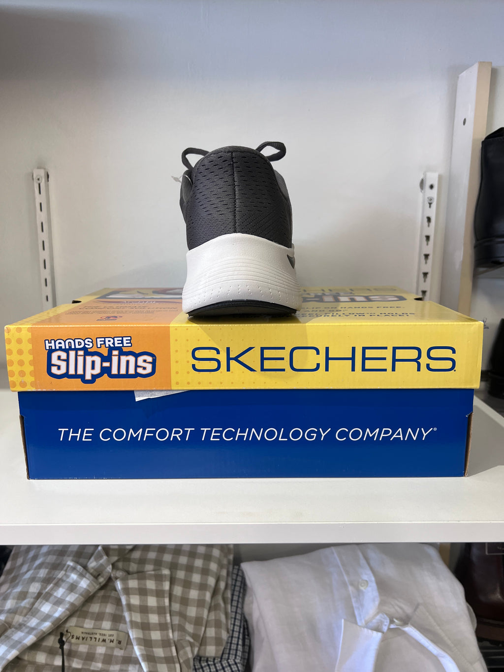 Skechers Men’s Slip-On – Charcoal / Yellow