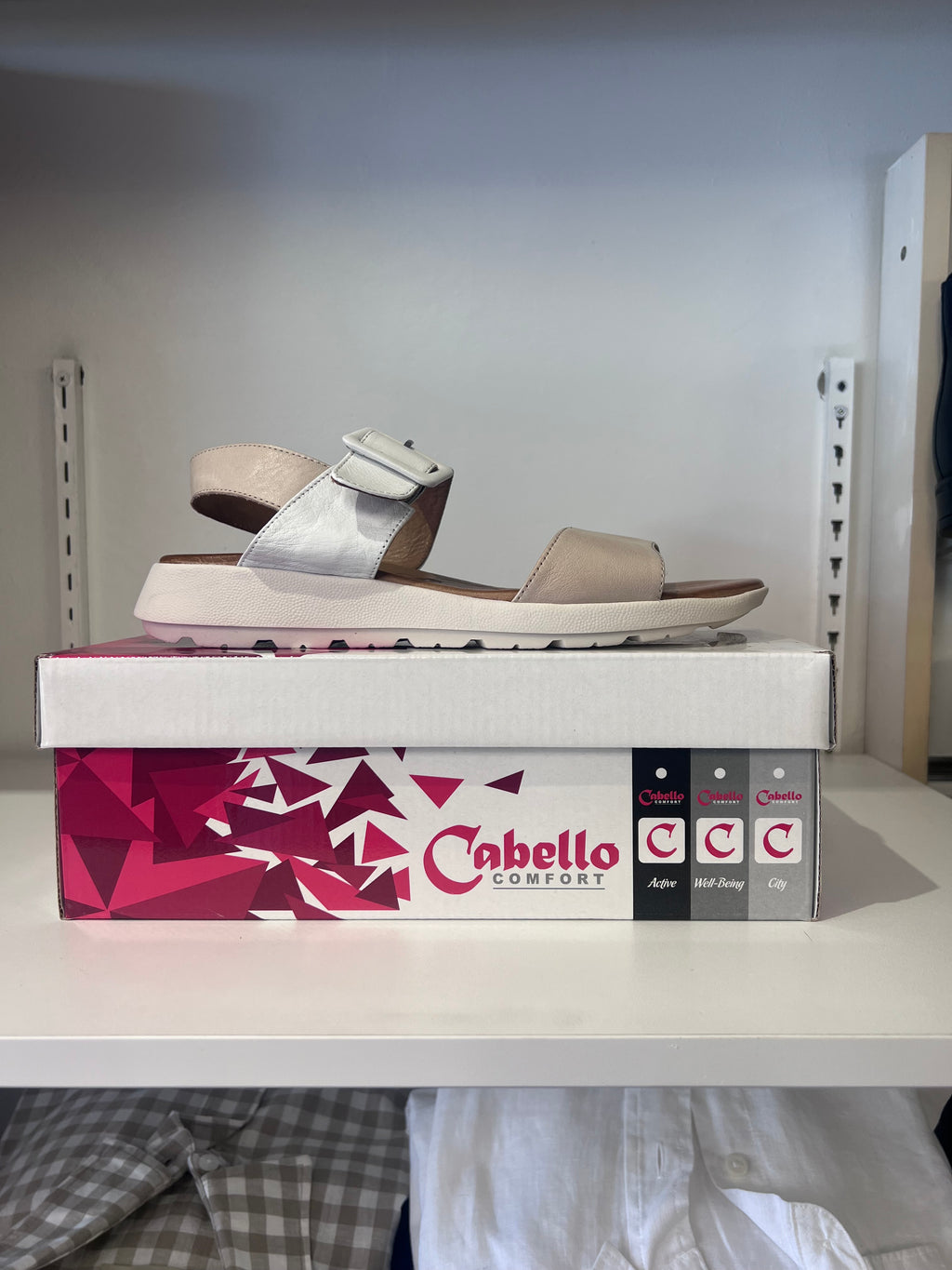 Cabello Women’s Sandal – Pepe Brown & Beige