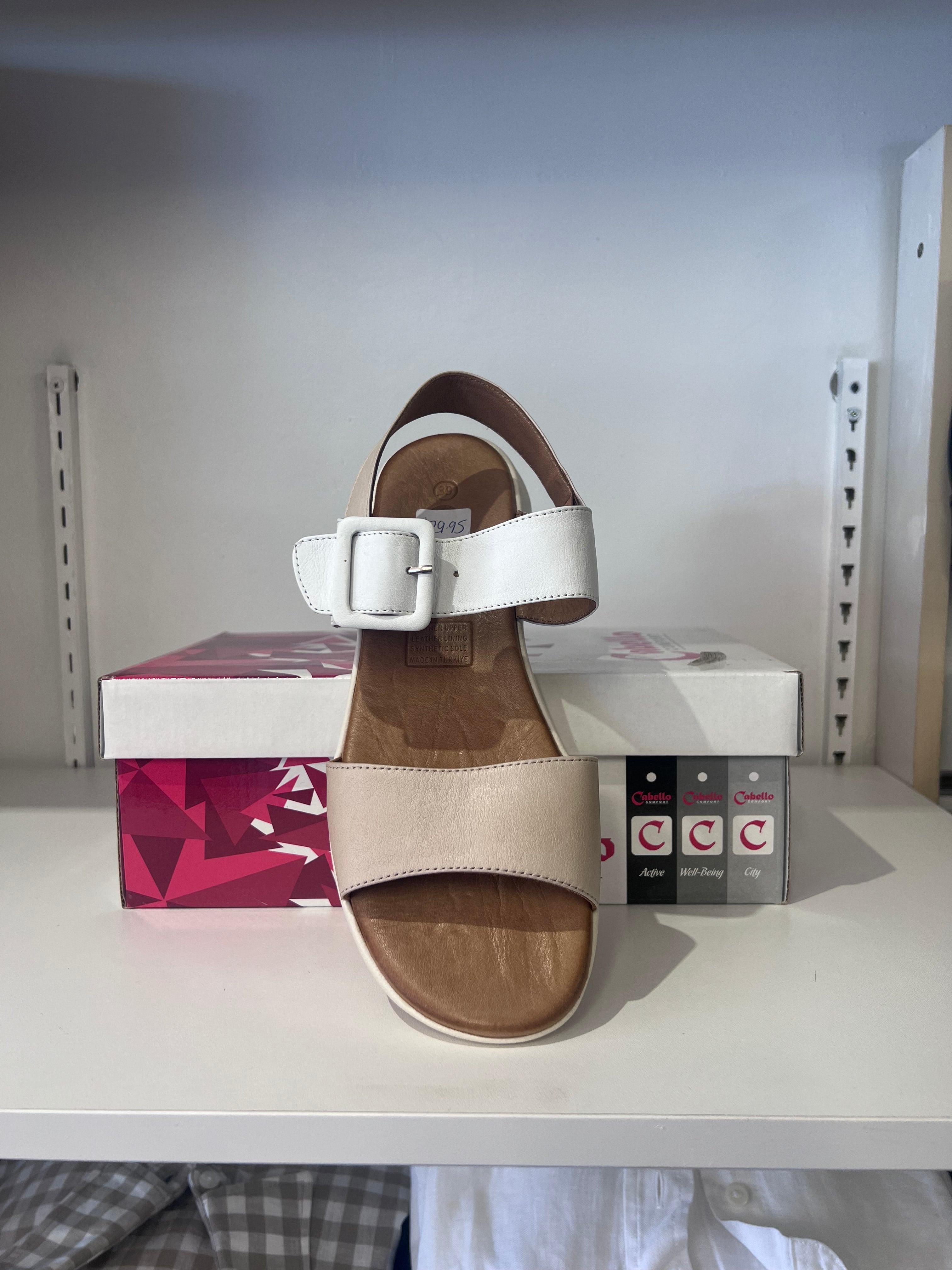 Cabello Women’s Sandal – Pepe Brown & Beige