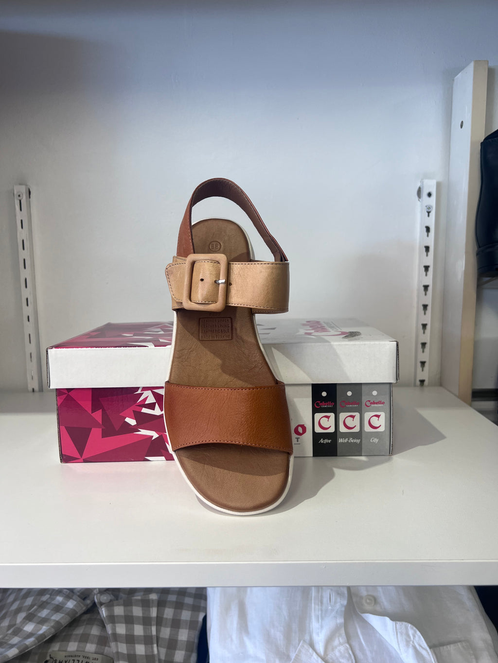 Cabello Women’s Sandal – Pepe Brown & Beige